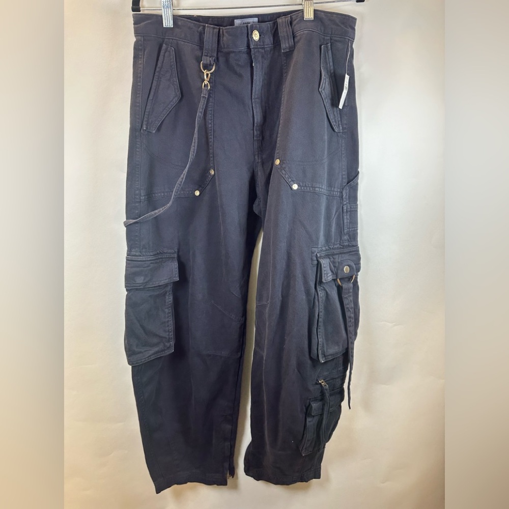 Cult Gaia x Gap Black Barrel Cargo Pants SIZE 10 NEW